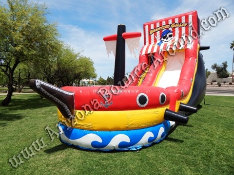 Pirate themed water slide rental Phoenix